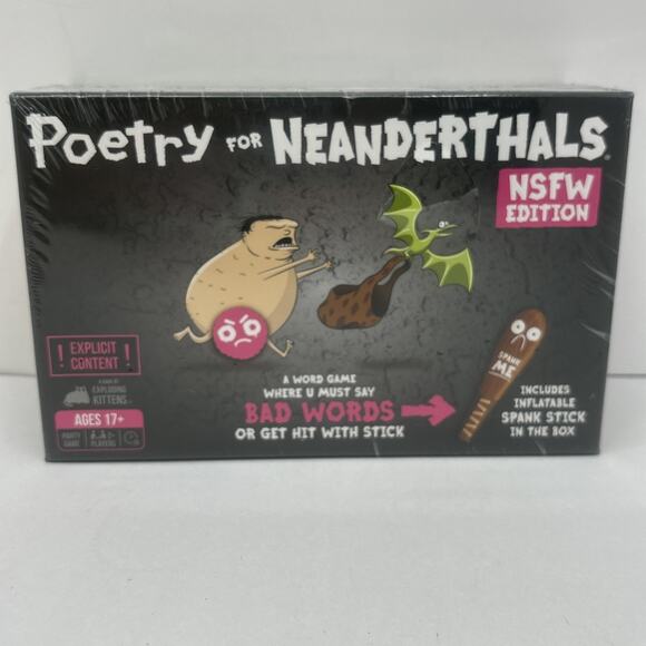 Poetry for Neanderthals NSFW Edition by Exploding Kittens Card Game - NEW SEALED - Picture 1 of 3